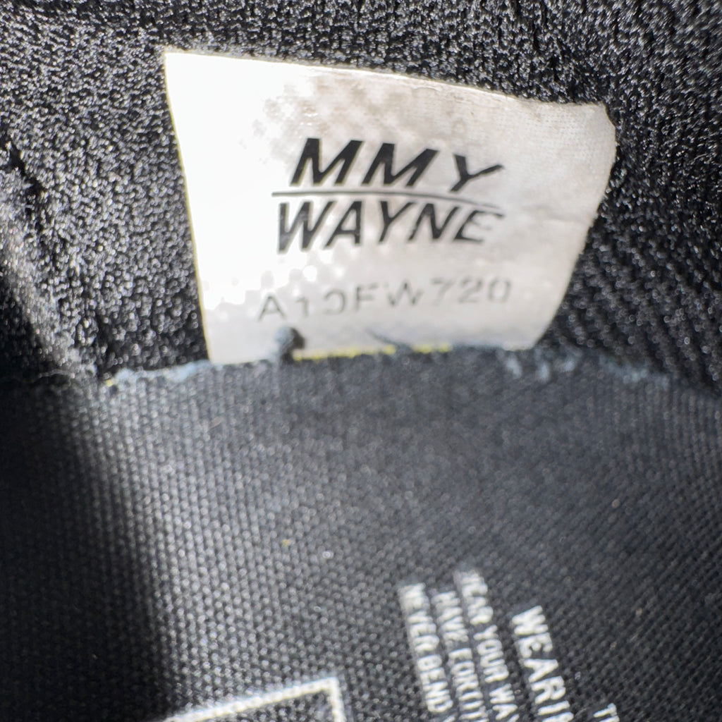 Maison Mihara Yasuhiro Wayne Black Canvas Low-Top (42)