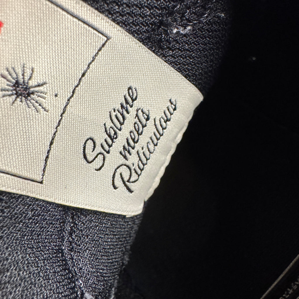 Maison Mihara Yasuhiro Wayne Black Canvas Low-Top (42)