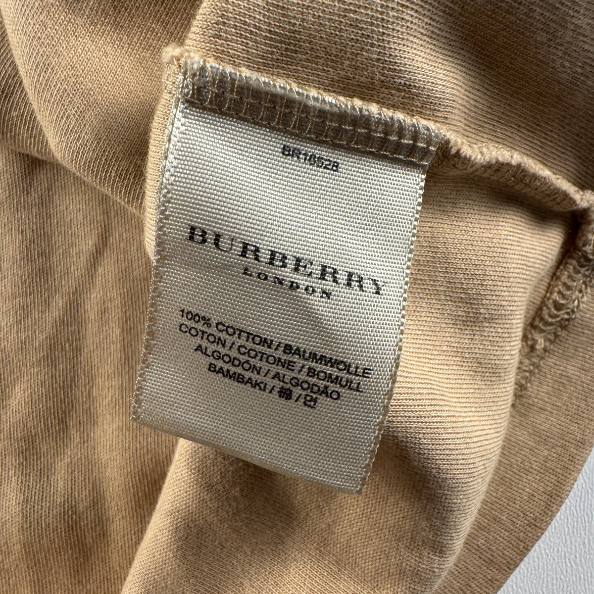 Burberry London Beige Half Zip Sweatshirt (L)
