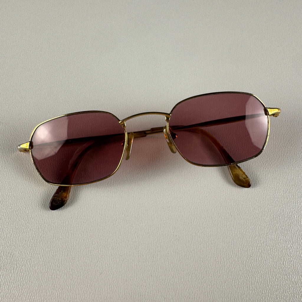 Gucci Red Lenses Metal Sunglasses