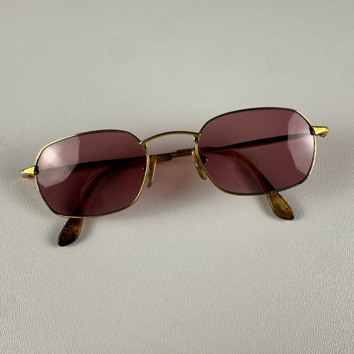Gucci Red Lenses Metal Sunglasses