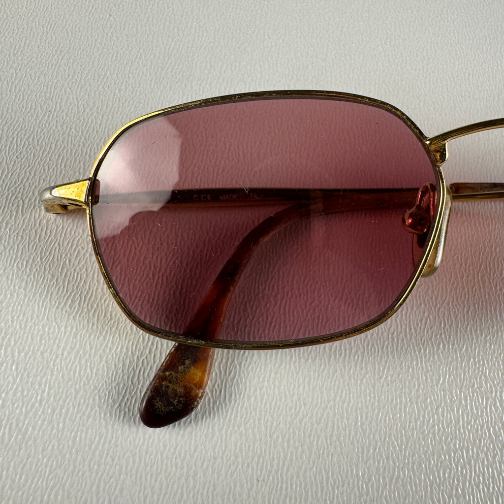 Gucci Red Lenses Metal Sunglasses