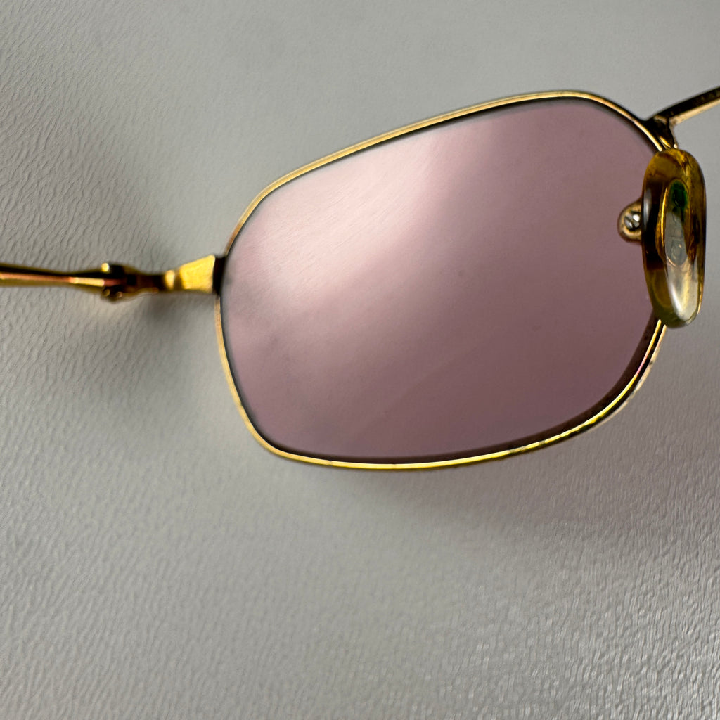 Gucci Red Lenses Metal Sunglasses