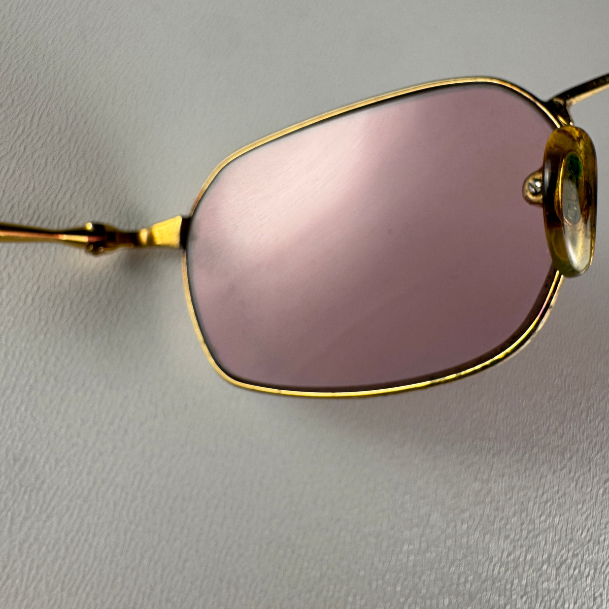 Gucci Red Lenses Metal Sunglasses