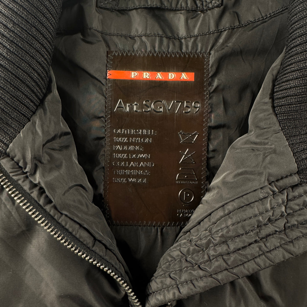 Prada Black Puffer Jacket (50/L)