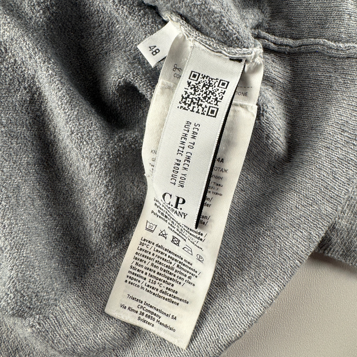 C.P. Company Grey Knit Sweater (48 / M)