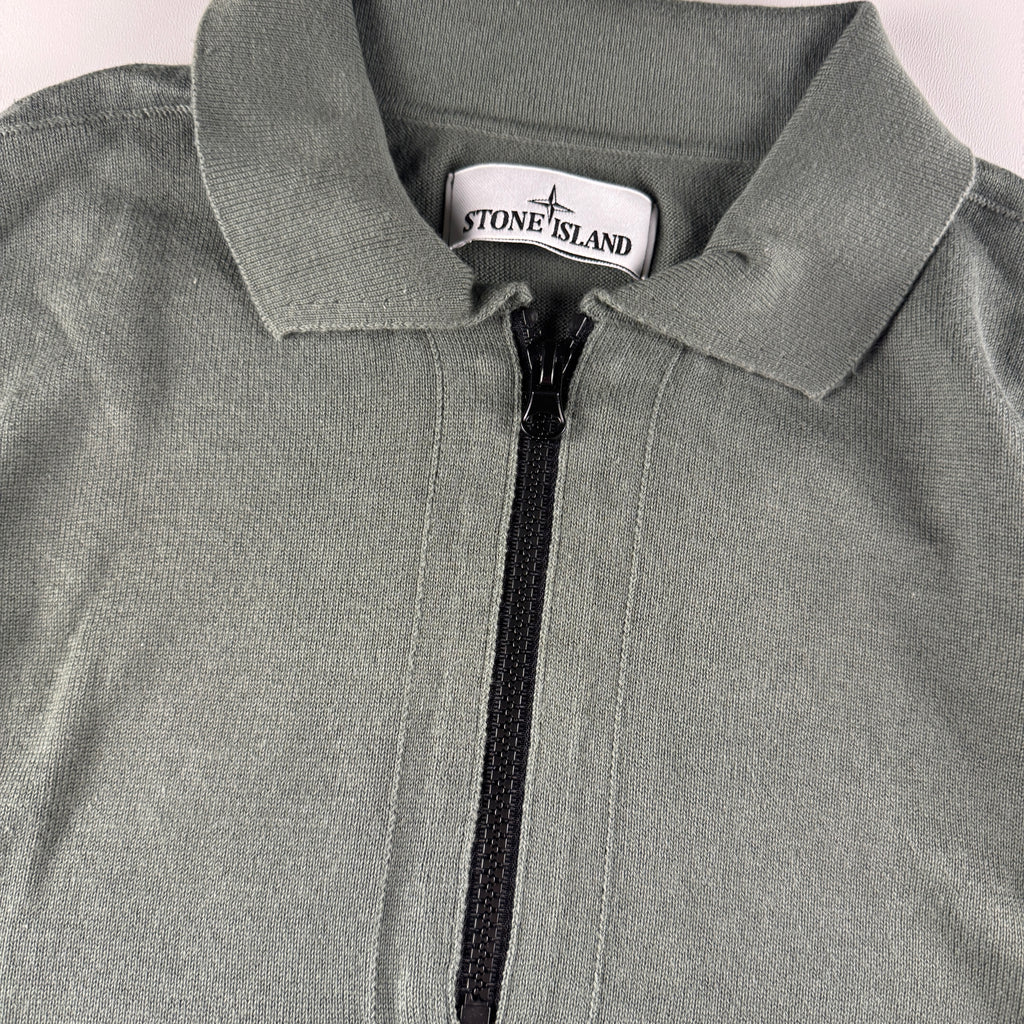 Stone Island 1/4 Zip Grey Sweater (S)