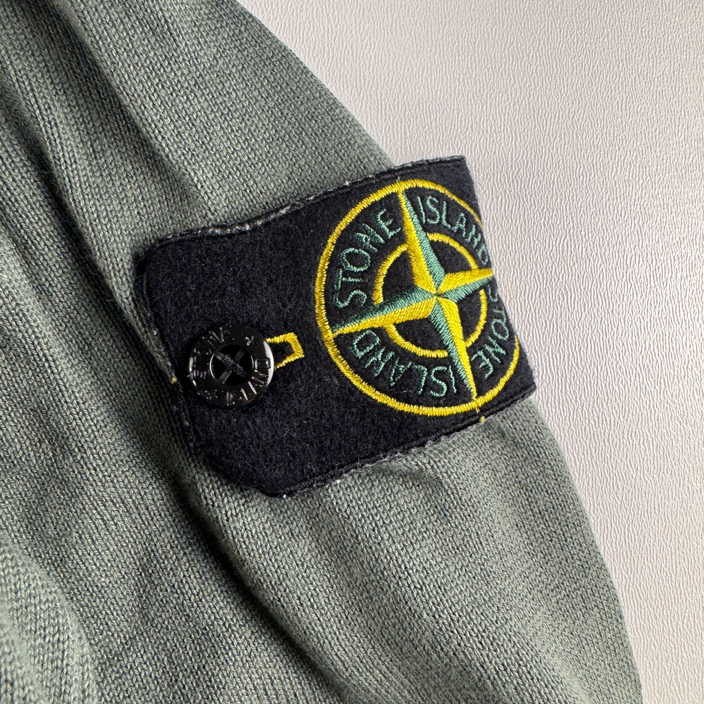Stone Island 1/4 Zip Grey Sweater (S)