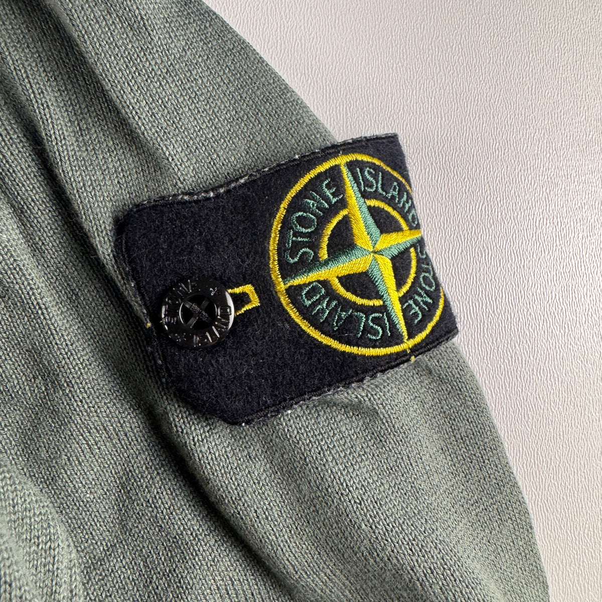 Stone Island 1/4 Zip Grey Sweater (S)
