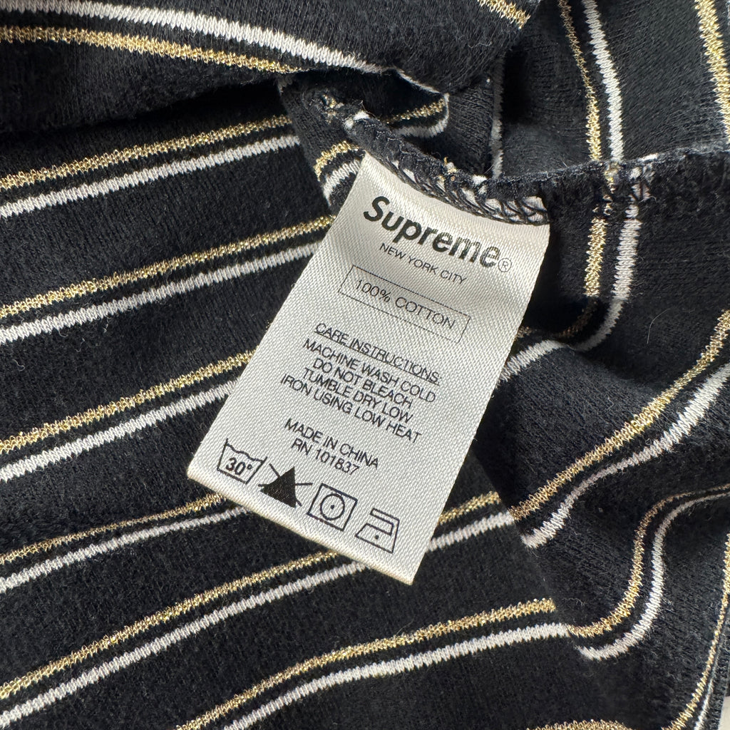 Supreme Trutleneck Golden Striped L/S Tee (M)