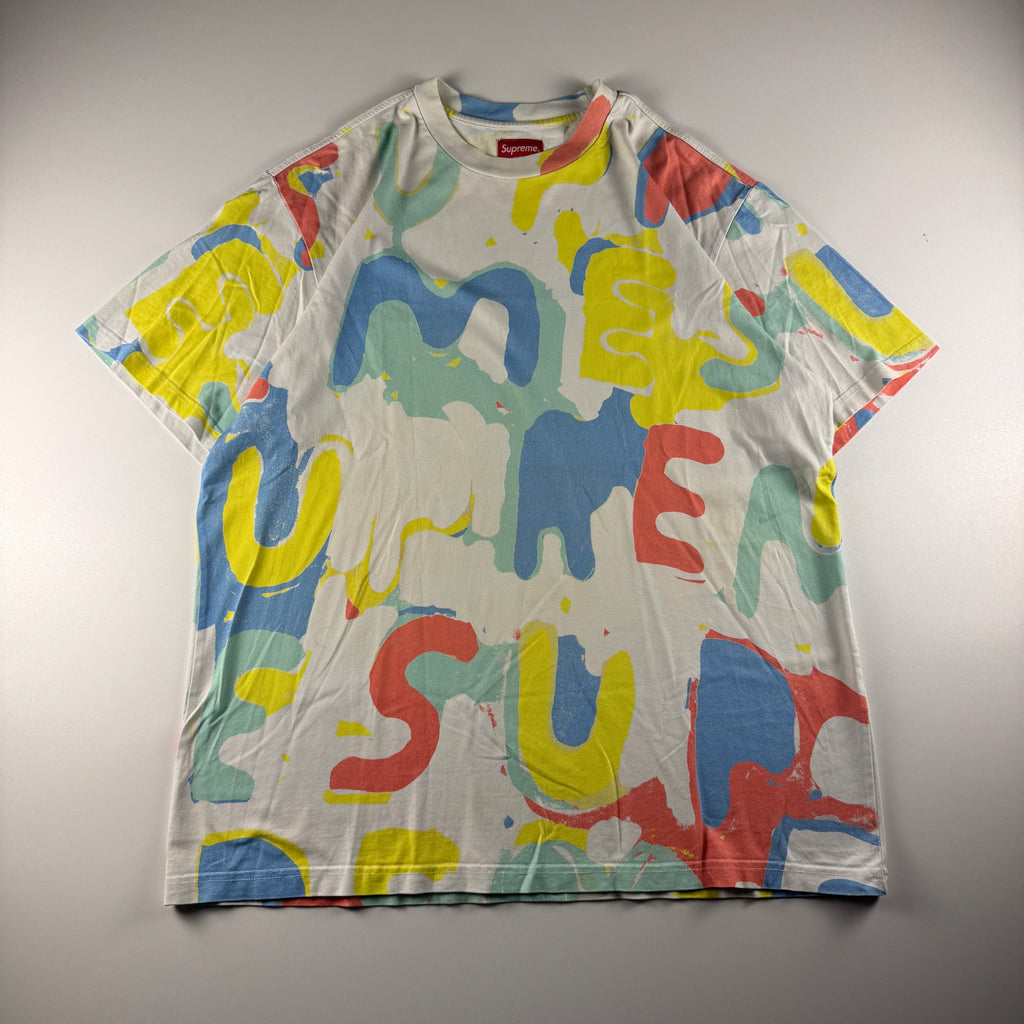 Supreme Painted Logo S/S Top Tee (M)