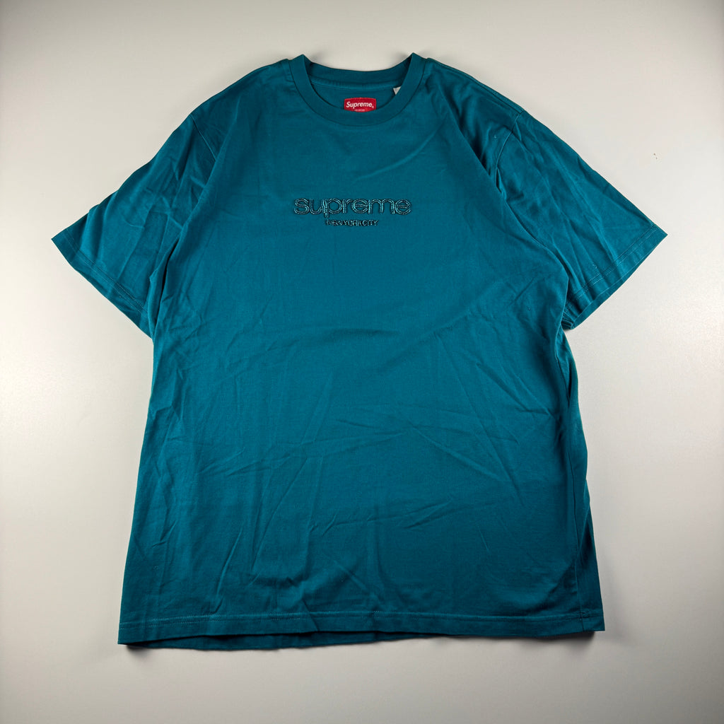Supreme Beaded Blue Tee (M)