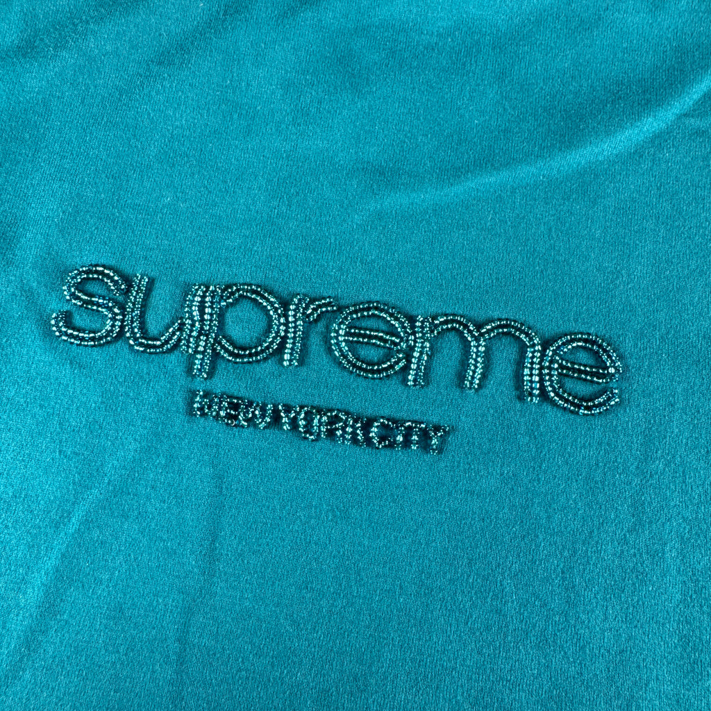 Supreme Beaded Blue Tee (M)