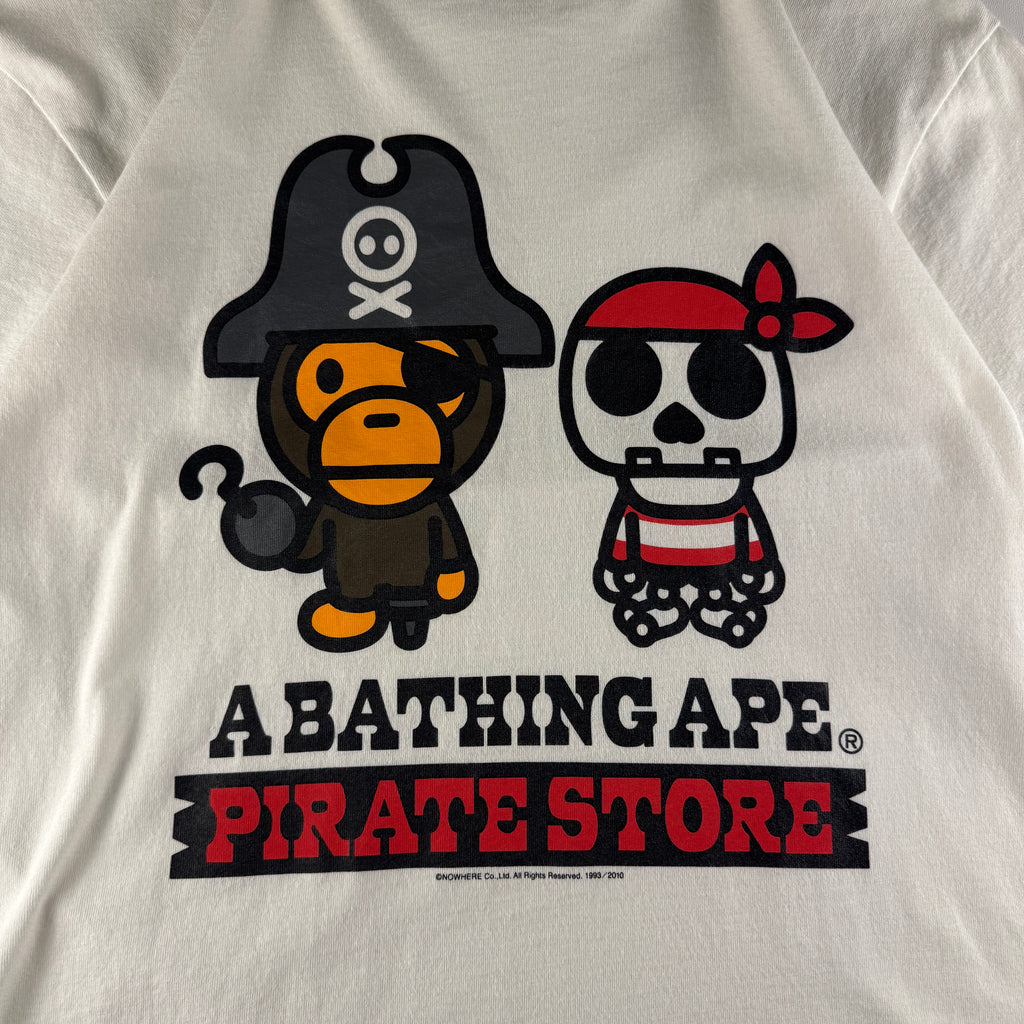 BAPE Baby Milo Pirate Store White Tee (M)