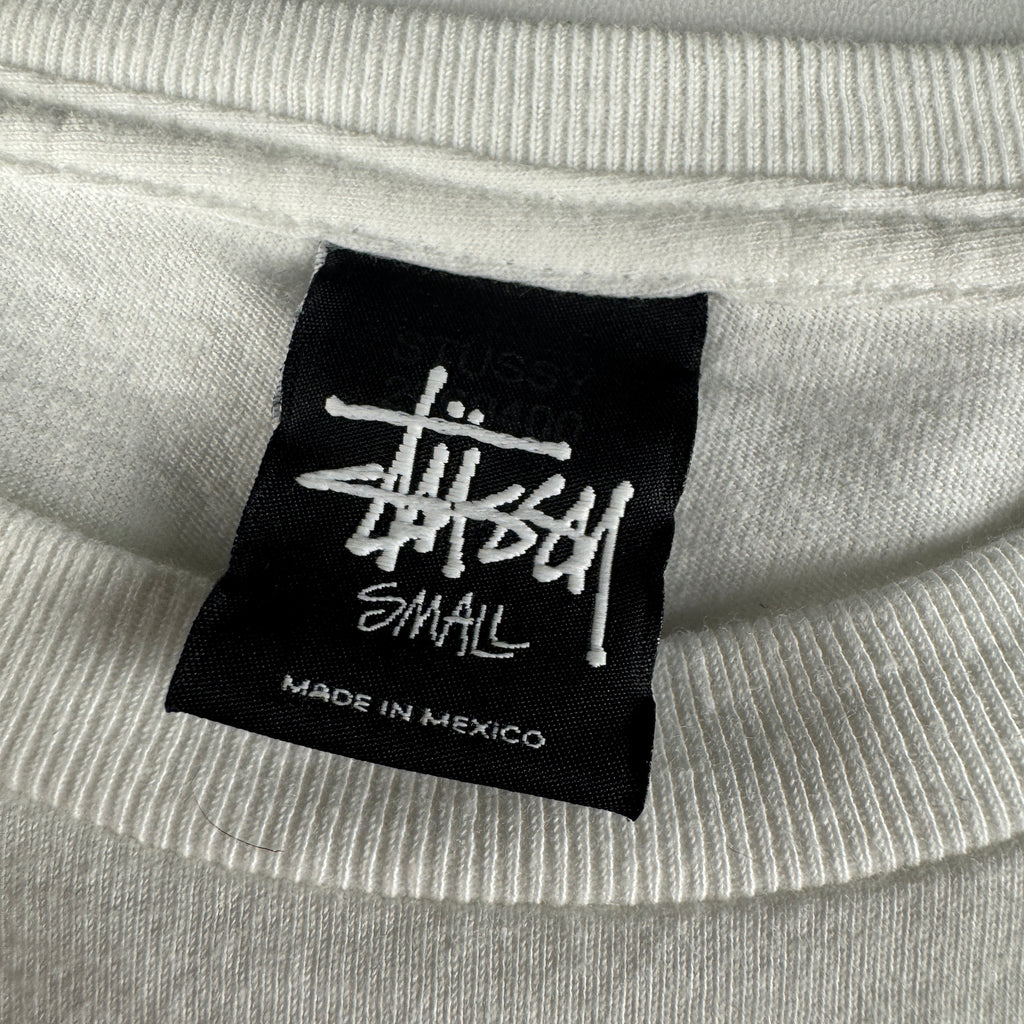 Stussy Worldwide Side Print White Tee (S)