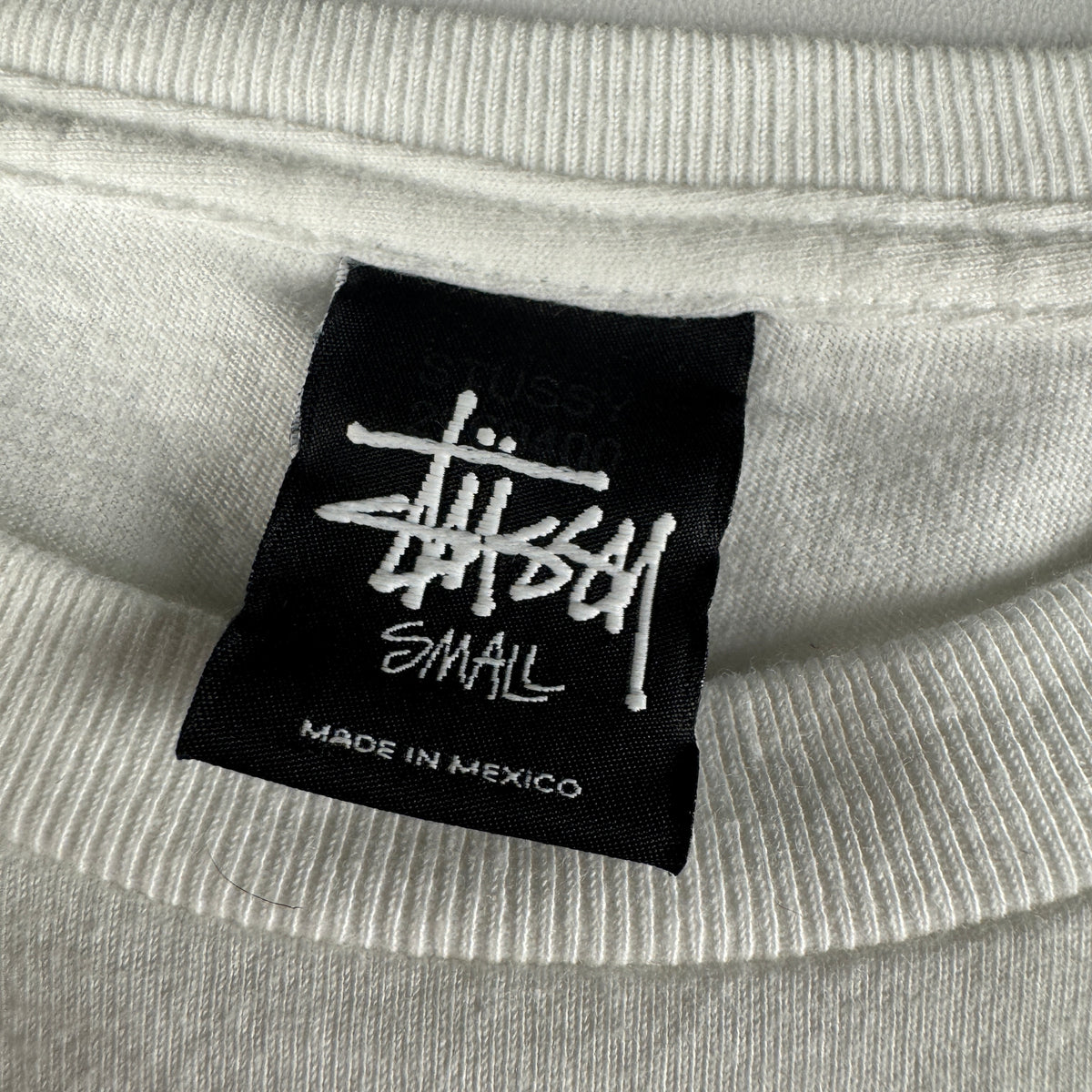 Stussy Worldwide Side Print White Tee (S)