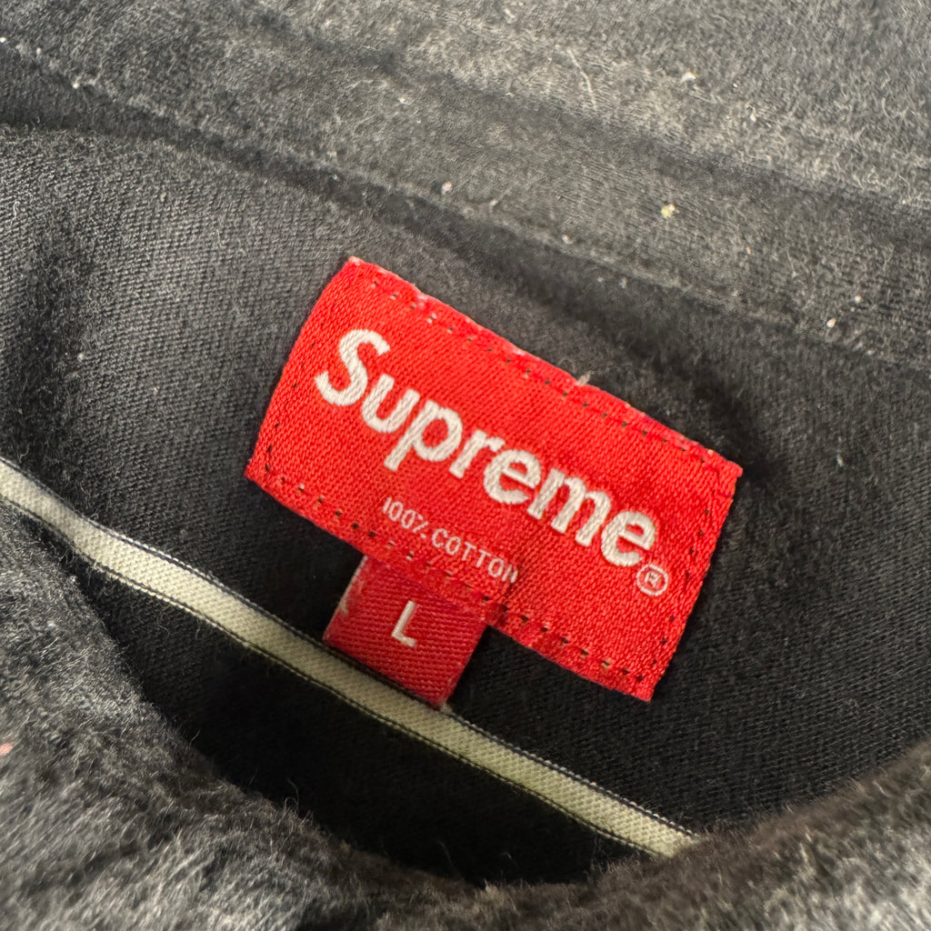 Supreme Striped Black Polo (L)
