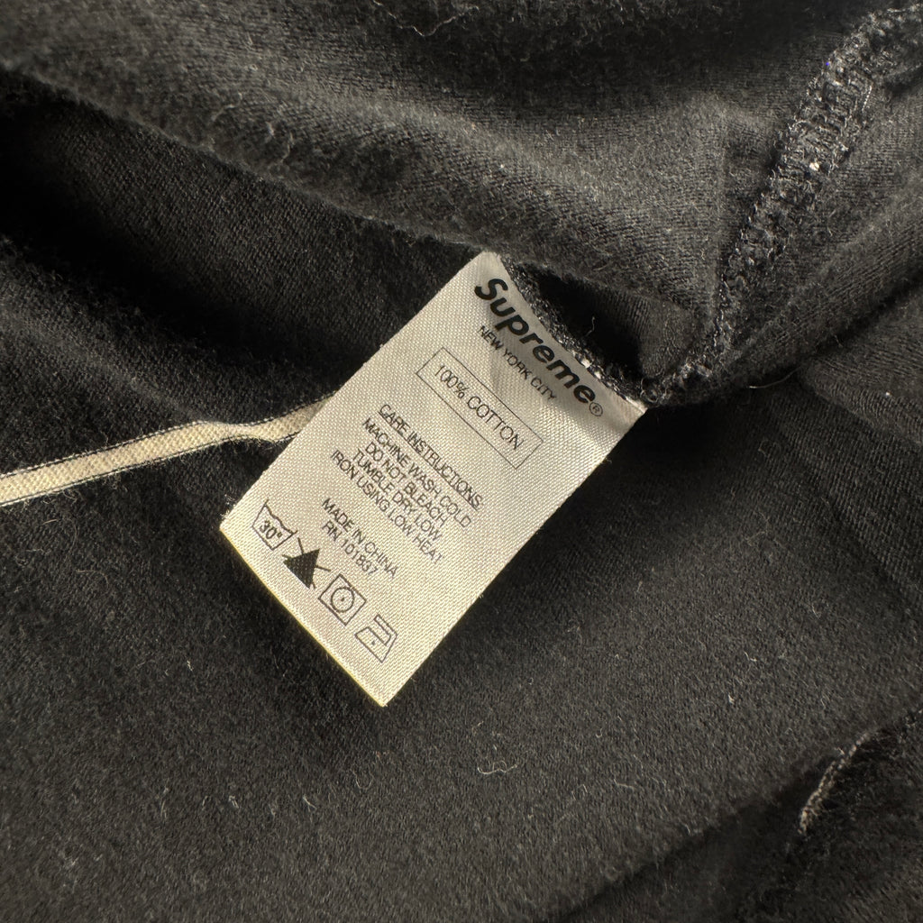 Supreme Striped Black Polo (L)