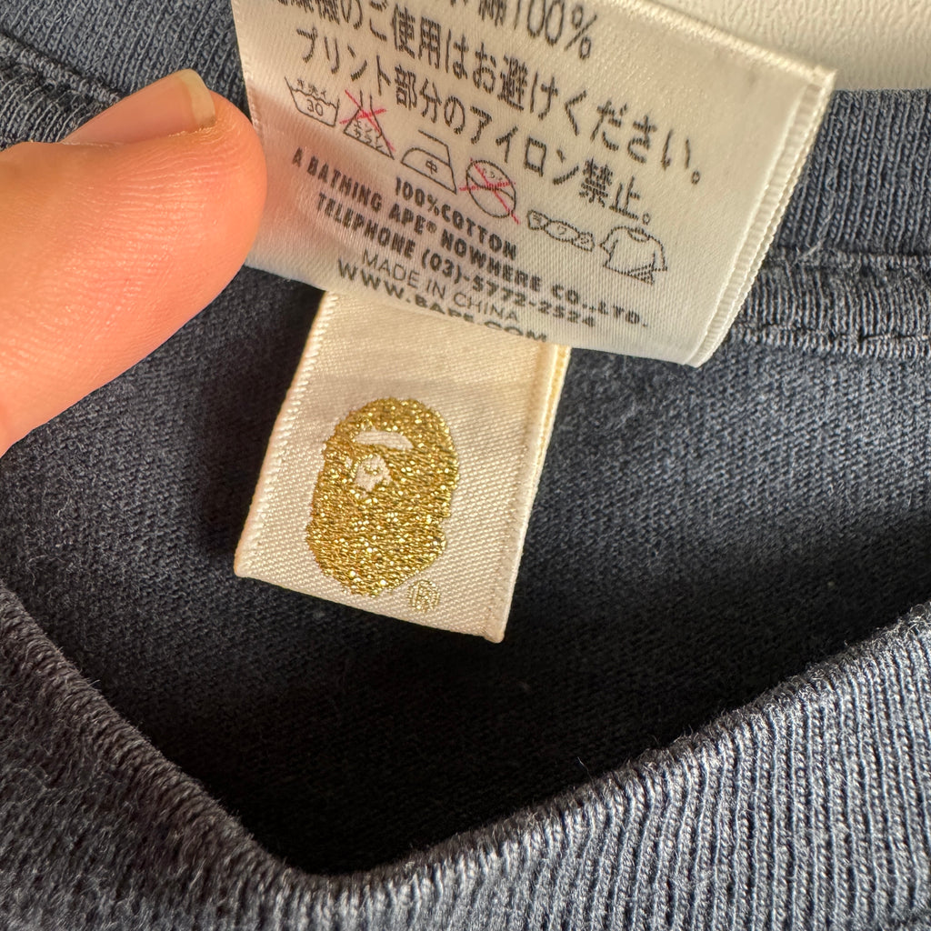 BAPE Baby Milo Characters Black Tee (XL)
