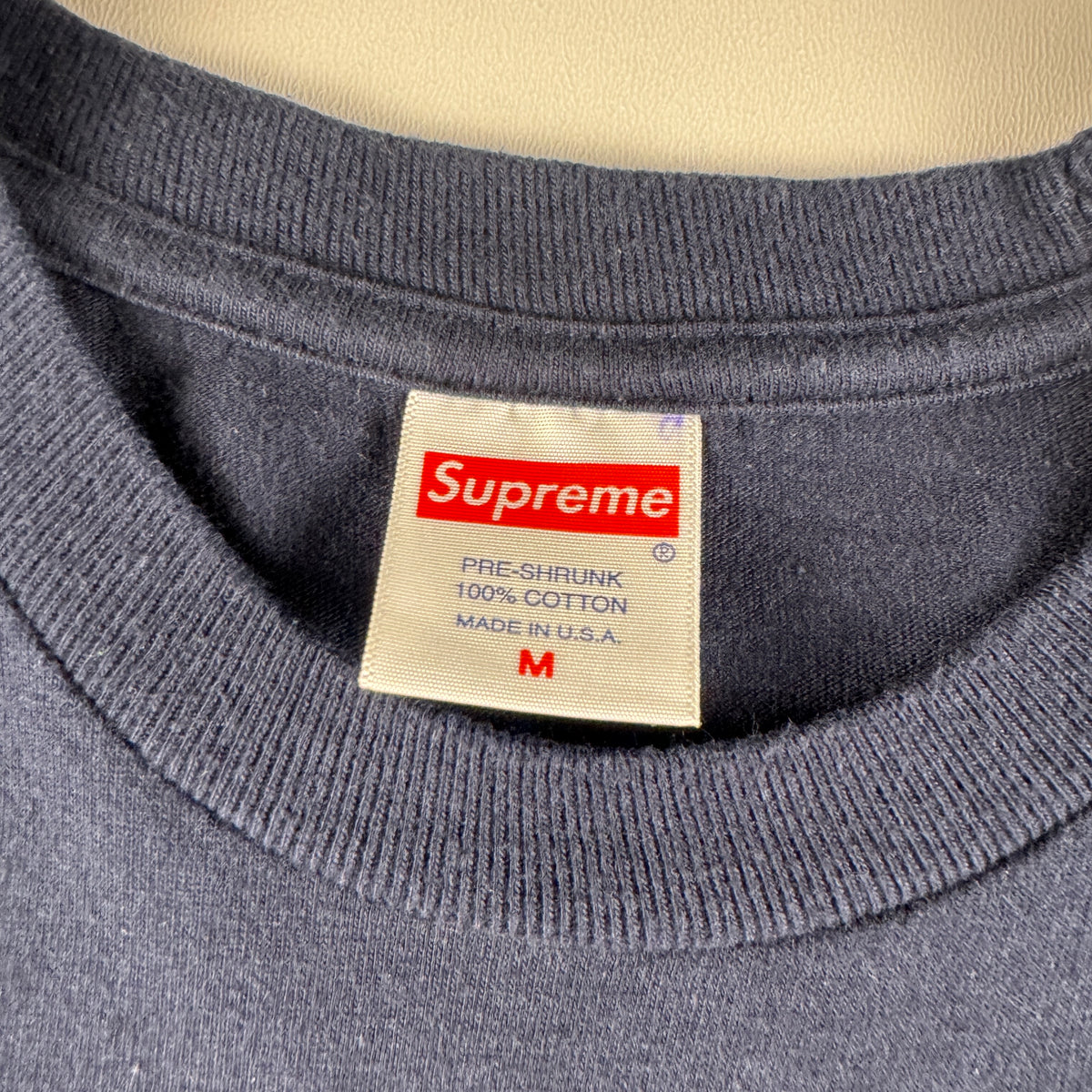 Supreme x Kaws Box Logo Navy Blue Tee (M)