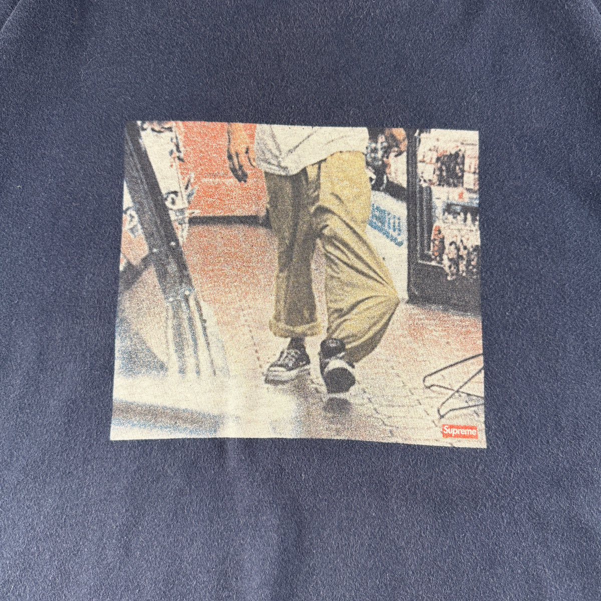 Supreme x Larry Clark Kids "40oz" Navy Blue Tee (XL)