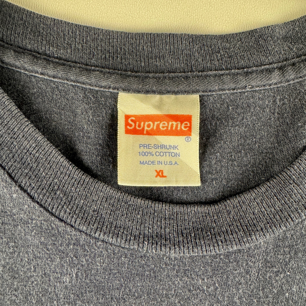 Supreme x Larry Clark Kids "40oz" Navy Blue Tee (XL)