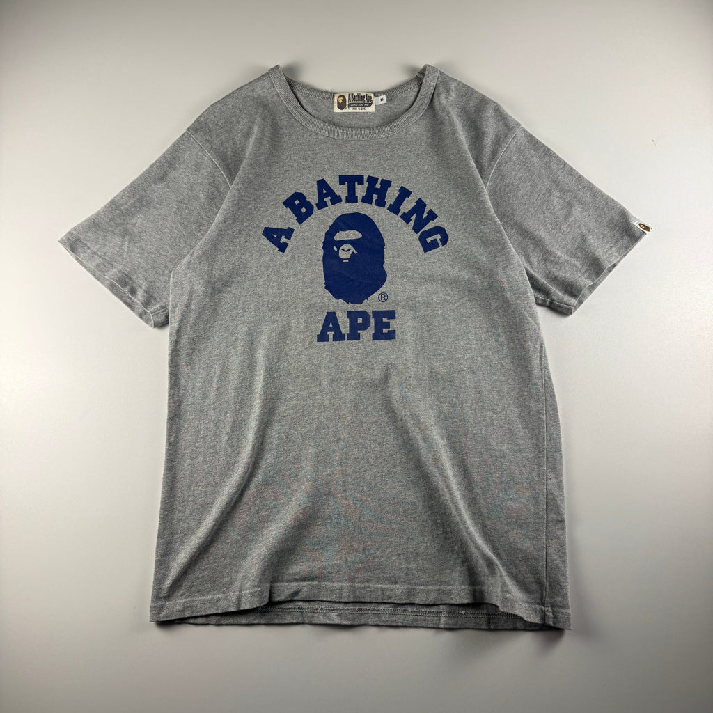 BAPE College Grey Tee (M)