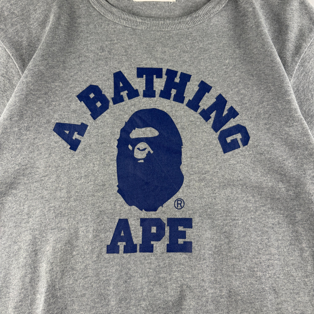 BAPE College Grey Tee (M)