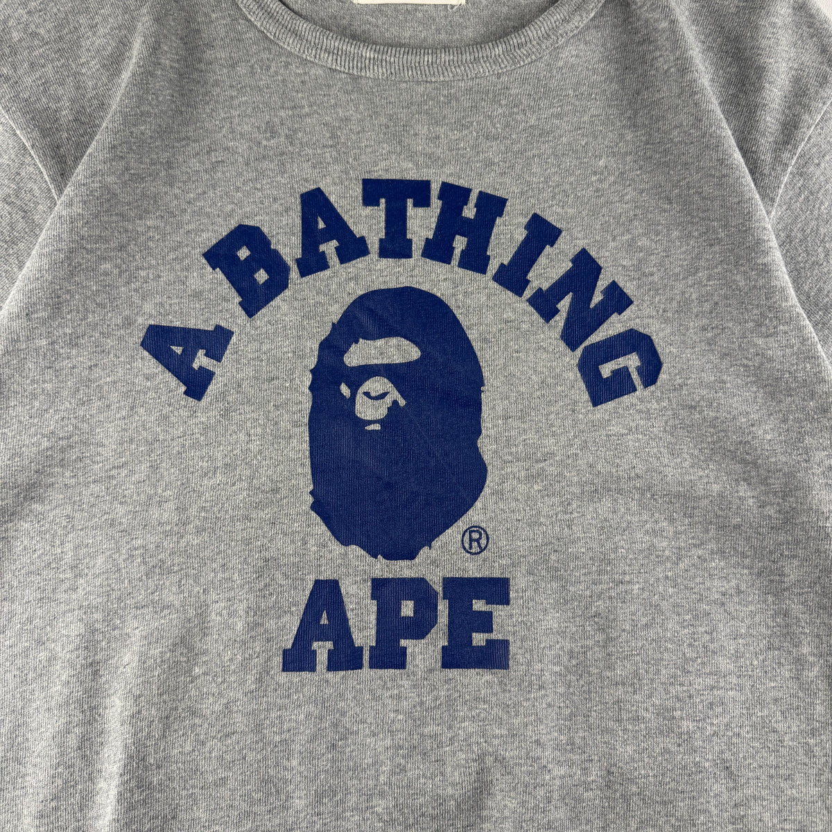 BAPE College Grey Tee (M)