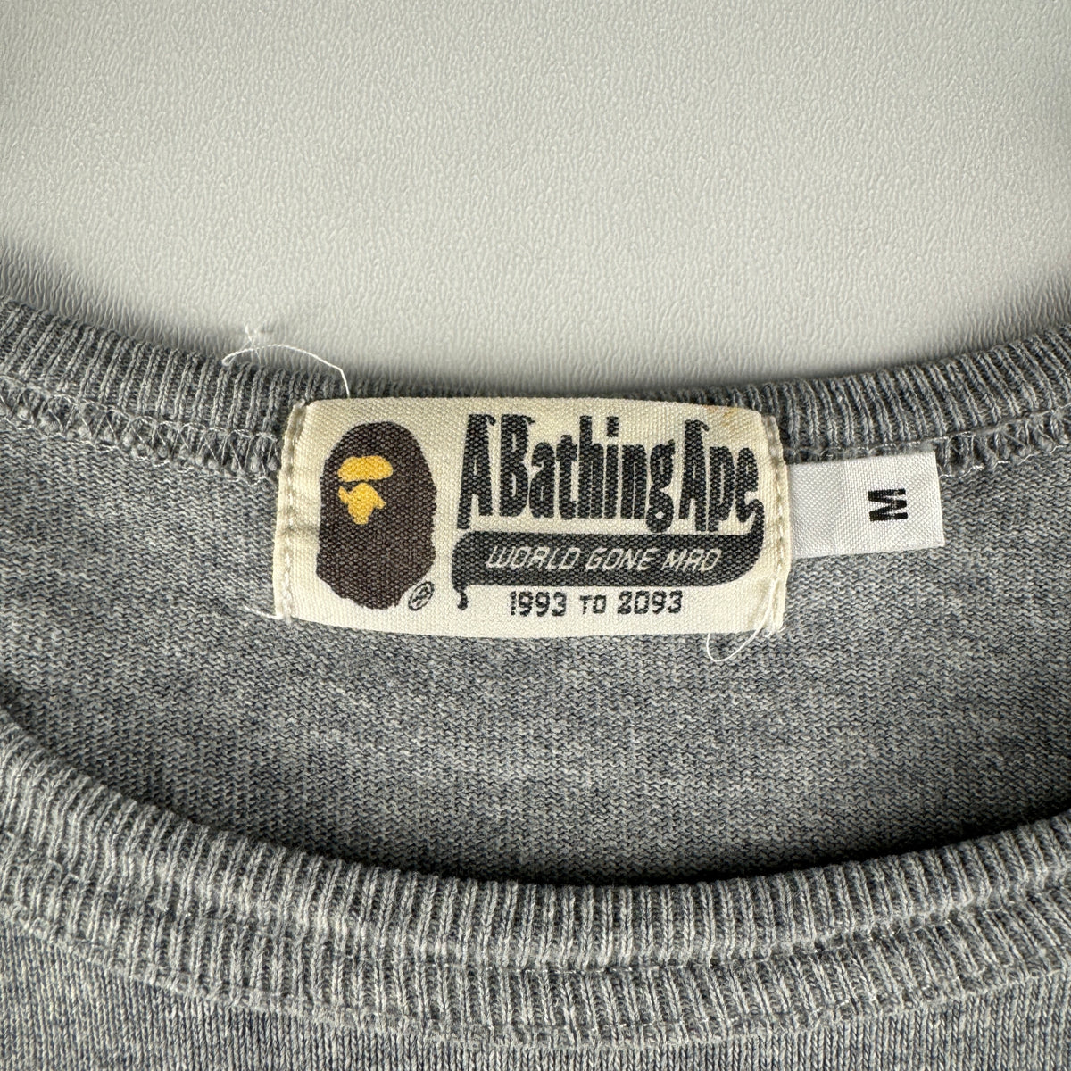 BAPE College Grey Tee (M)