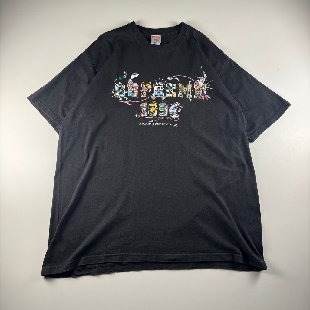 Supreme Varsity Black Tee (XL)