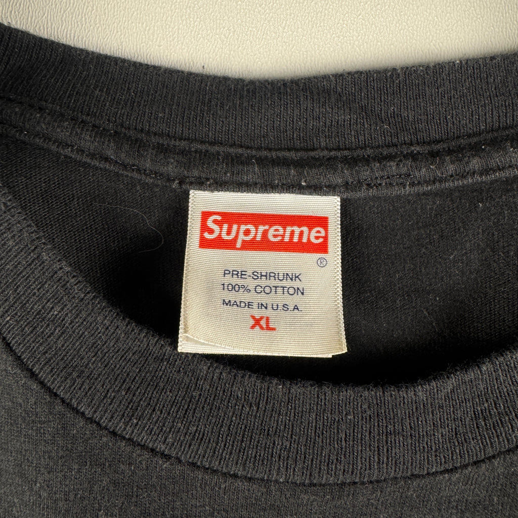 Supreme Varsity Black Tee (XL)