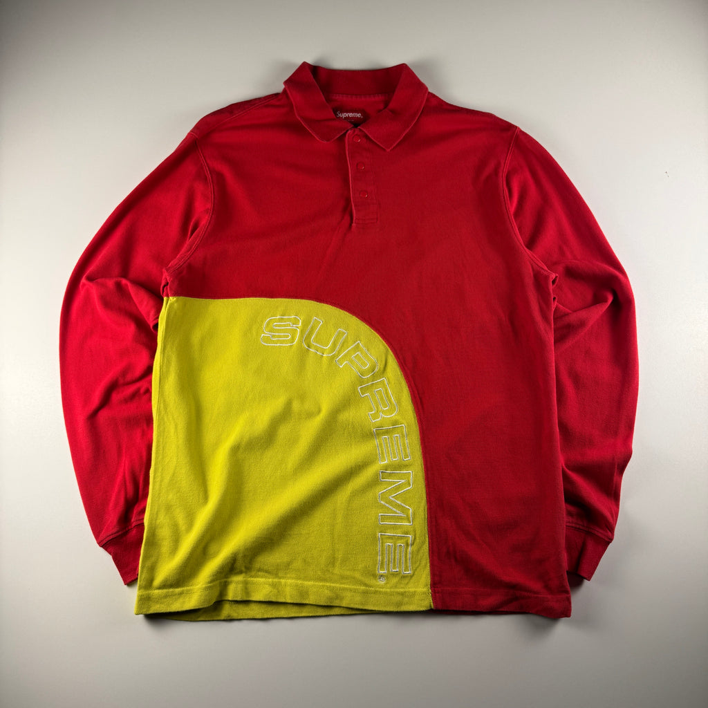 Supreme Arc Corner Red and Yellow Long Sleeve (S)