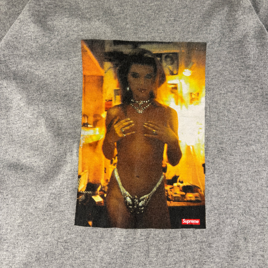 Supreme x Nan Goldin Kim in Rhinestone Grey Tee (L)