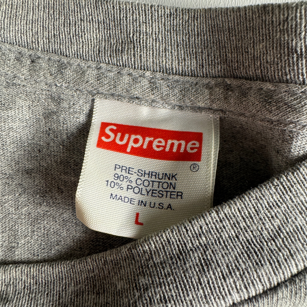 Supreme x Nan Goldin Kim in Rhinestone Grey Tee (L)
