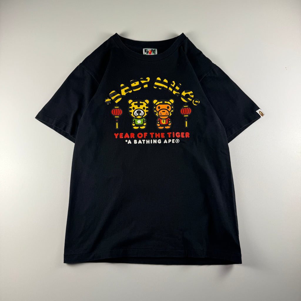 BAPE Baby Milo Year of the Tiger Black Tee (S)