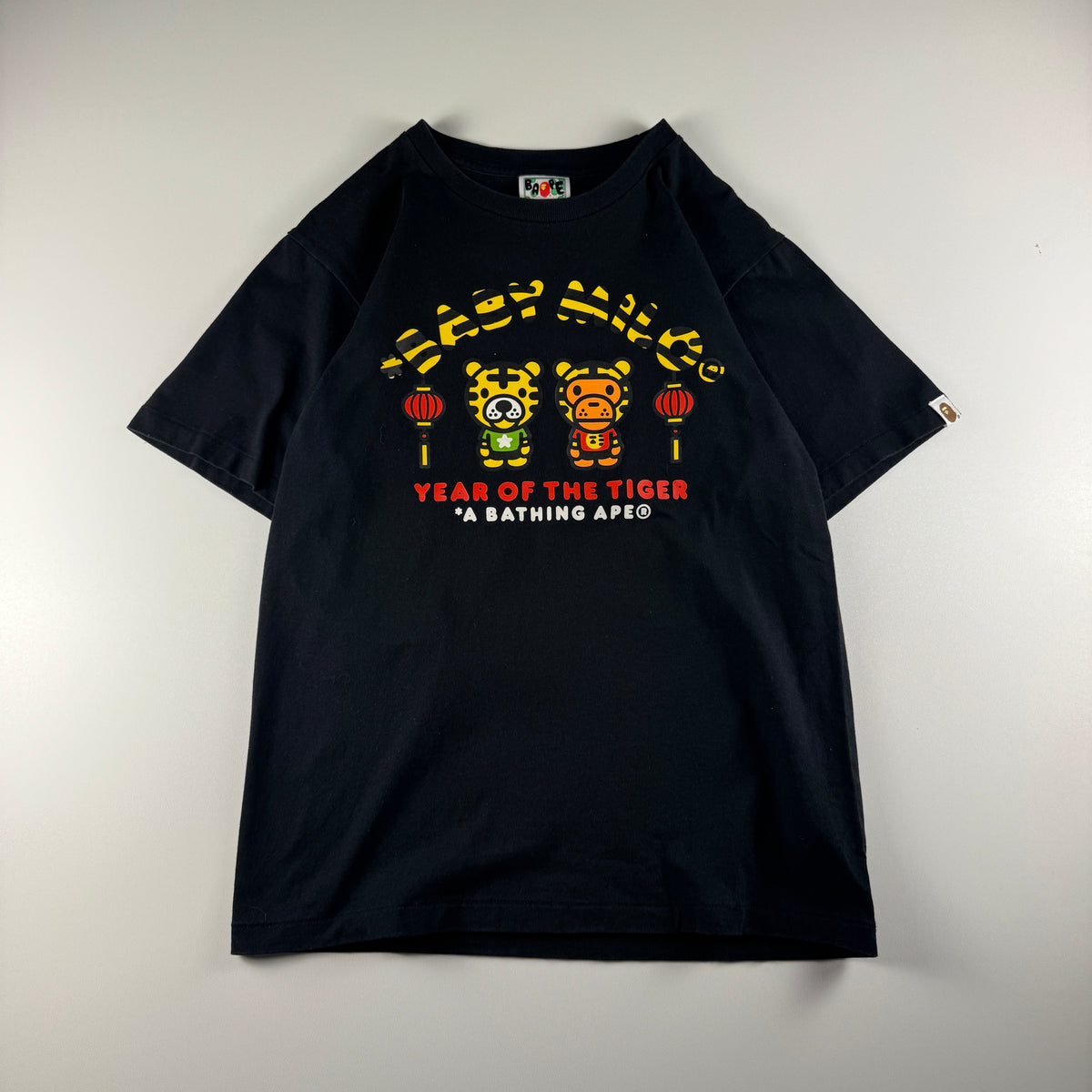 BAPE Baby Milo Year of the Tiger Black Tee (S)
