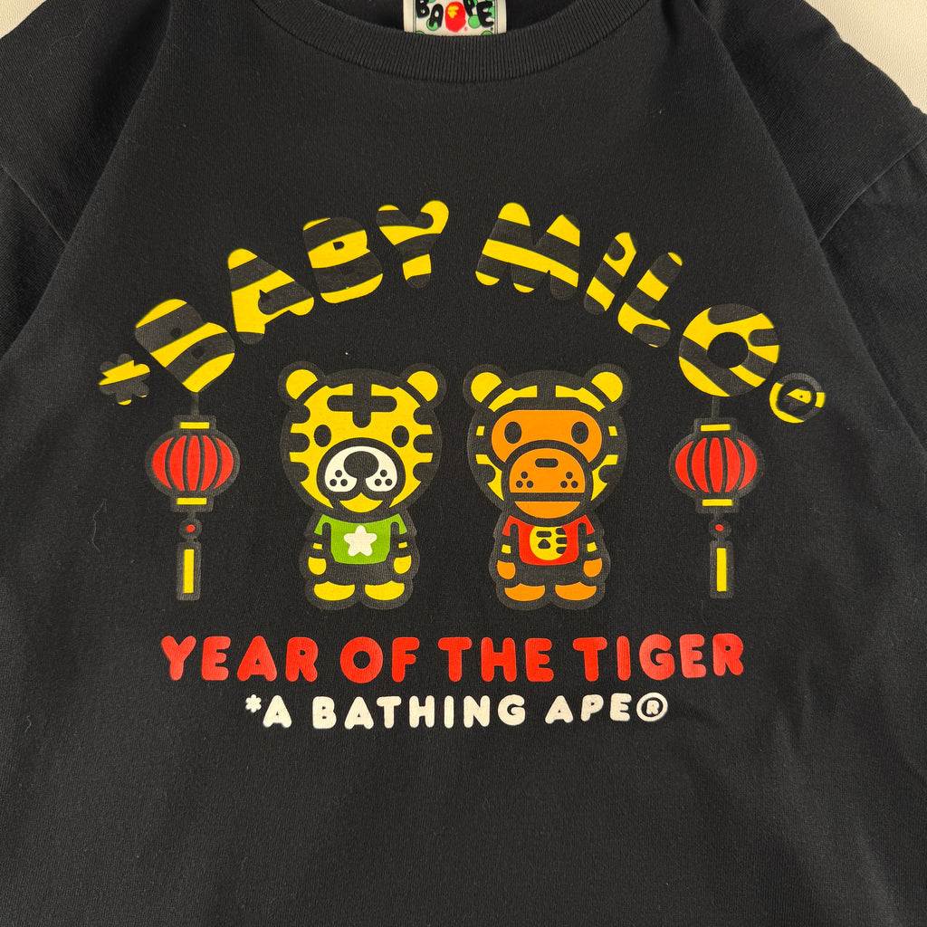 BAPE Baby Milo Year of the Tiger Black Tee (S)