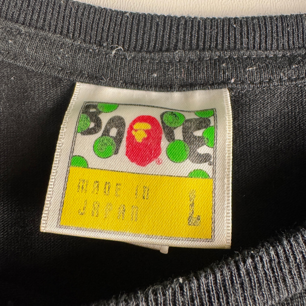 BAPE Baby Milo No Future Black Tee (L)