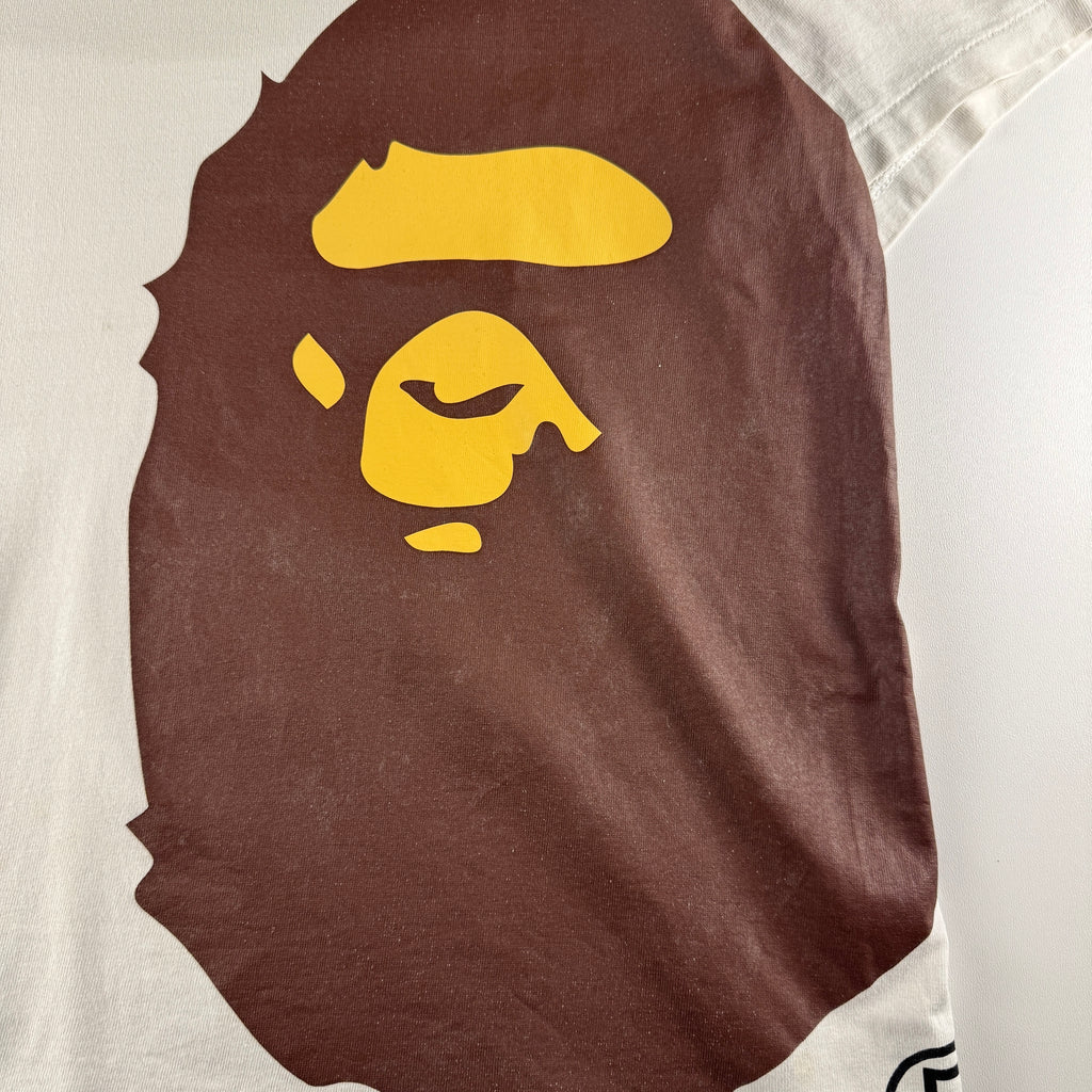 BAPE Side Print Big Head White Tee (M)