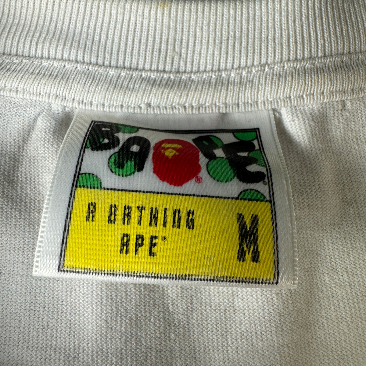 BAPE Side Print Big Head White Tee (M)