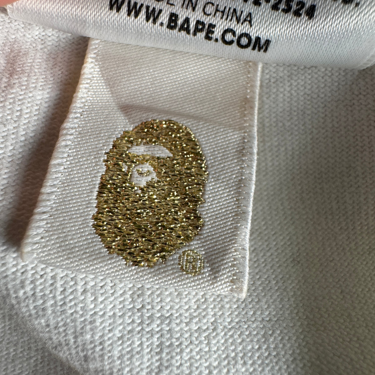 BAPE Side Print Big Head White Tee (M)