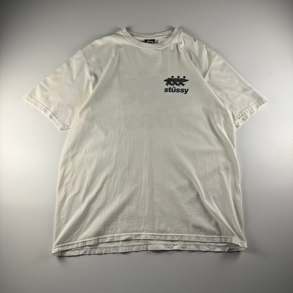 Stussy Surfwalk White Tee (L)