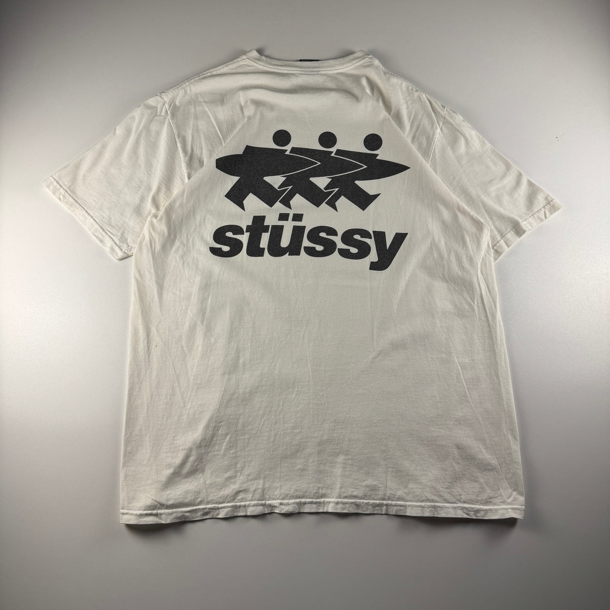 Stussy Surfwalk White Tee (L)
