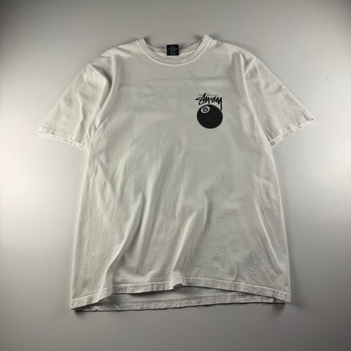 Stussy 8-Ball White Tee (M)
