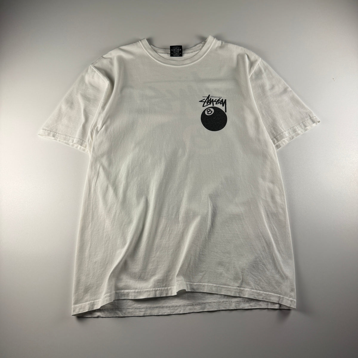 Stussy 8-Ball White Tee (M)