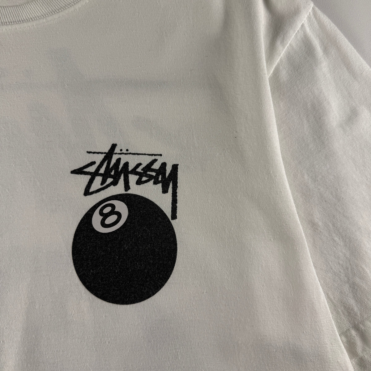 Stussy 8-Ball White Tee (M)
