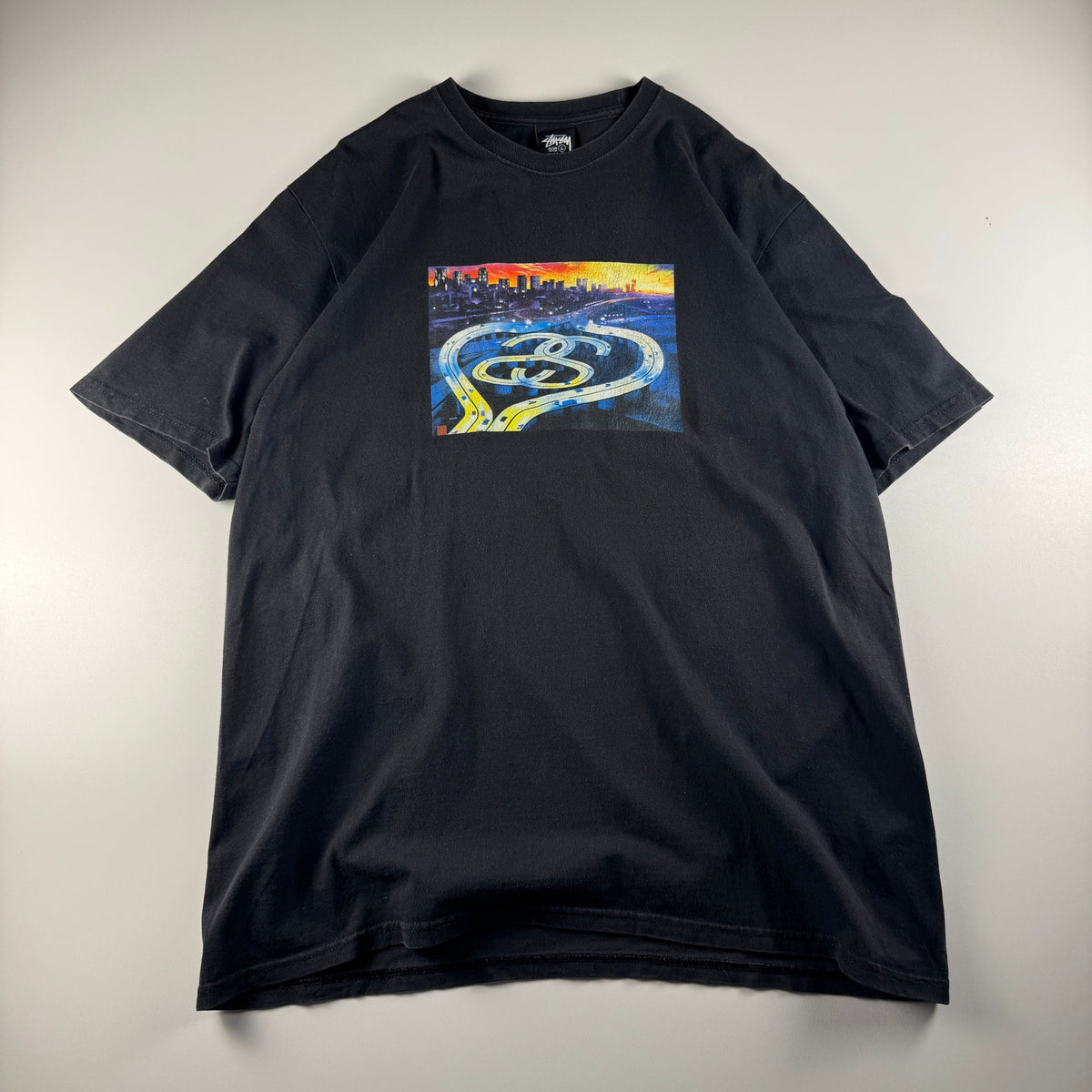 Stussy SS Highway Black Tee (L)