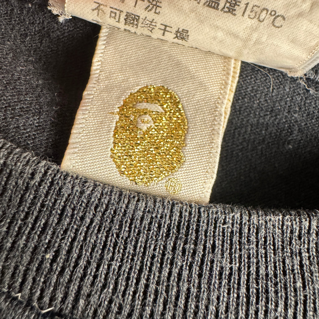 BAPE Circle Logo Black Tee (L)