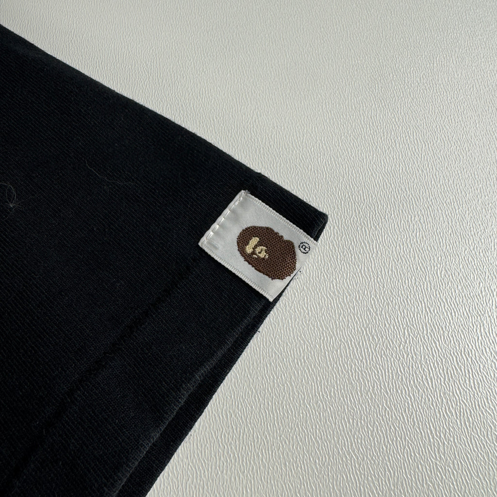 BAPE Circle Logo Black Tee (L)